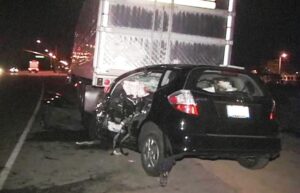 Fatal crash killed a woman and a big rig on Palmdale freeway